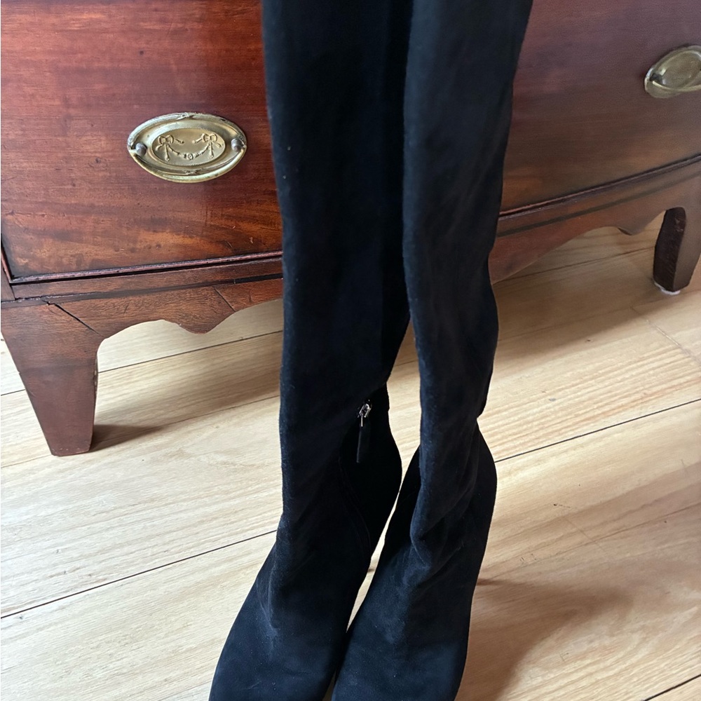 Prada Black Suede Boots - Size 37 - Picture 5 of 5